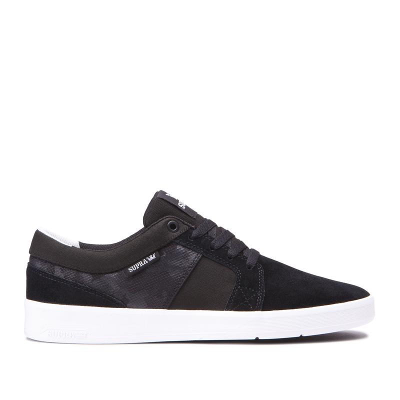 Supra Womens INETO Low Tops Shoes Black - India (MUVHNW726)